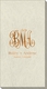 Script Monogram with Text Carte Embossed Guest Towels Image 1 of 2